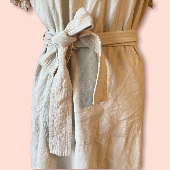 Madewell Linen Boho Dress with Tie Tribal Print - Picture 4 of 14